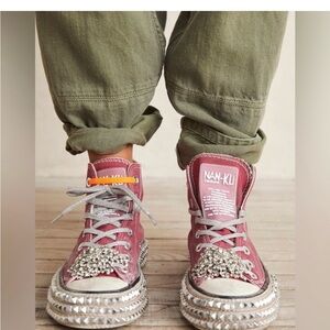 Rare and New in box Nan-Ku pink Cruise Hi Top sneakers